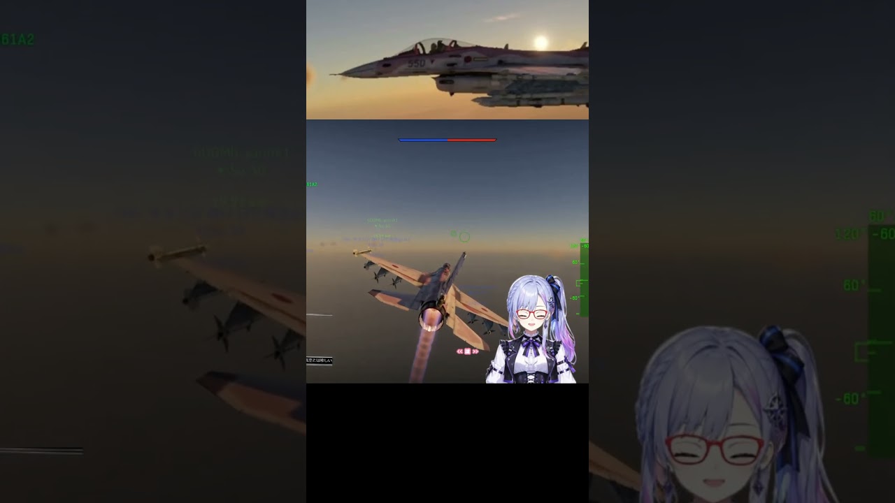 夕日に飛ぶF-2 #vtuber #配信 #warthunder