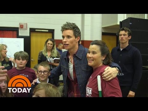 See The ‘Fantastic Beasts’ Cast Pay A Surprise Visit To Alabama School | TODAY