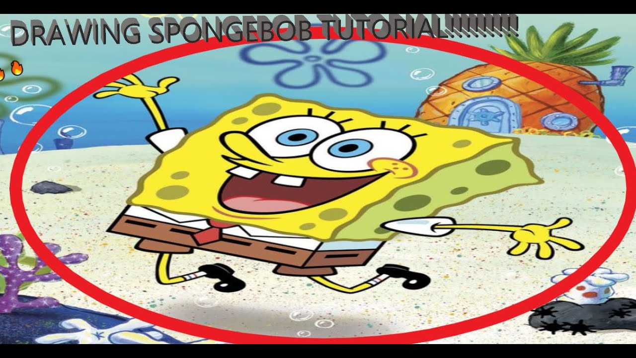 HOW TO DRAW SPONGEBOB TUTORIAL! ๏ธ ๏ธ ๏ธ . - YouTube