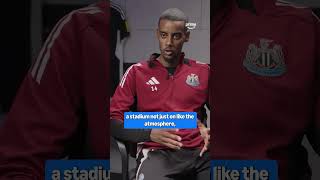 Alexander Isak on playing at St James Park 👀⏮️ #alenxaderisak #isak #newcastle #liverpool #nufc