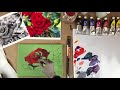 Painting a Rose using Acrylics with Rachael McCampbell