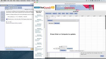 c8.5 Chi Square Values, StatCrunch