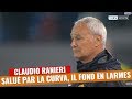 As roma  salu par la curva sud ranieri fond en larmes