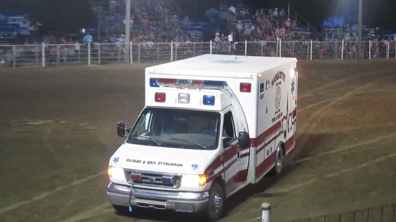 2022 Smokey Valley Rodeo Clown Act featuring the Marquette Fire Department.