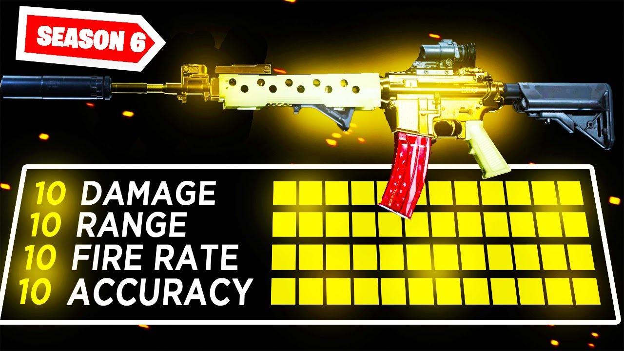 The SEASON 6 M4A1...NO RECOIL (BEST M4A1 CLASS SETUP in WARZONE)