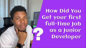 How did you get your first full-time job as a Junior Developer? - Interviewing myself and people ✨