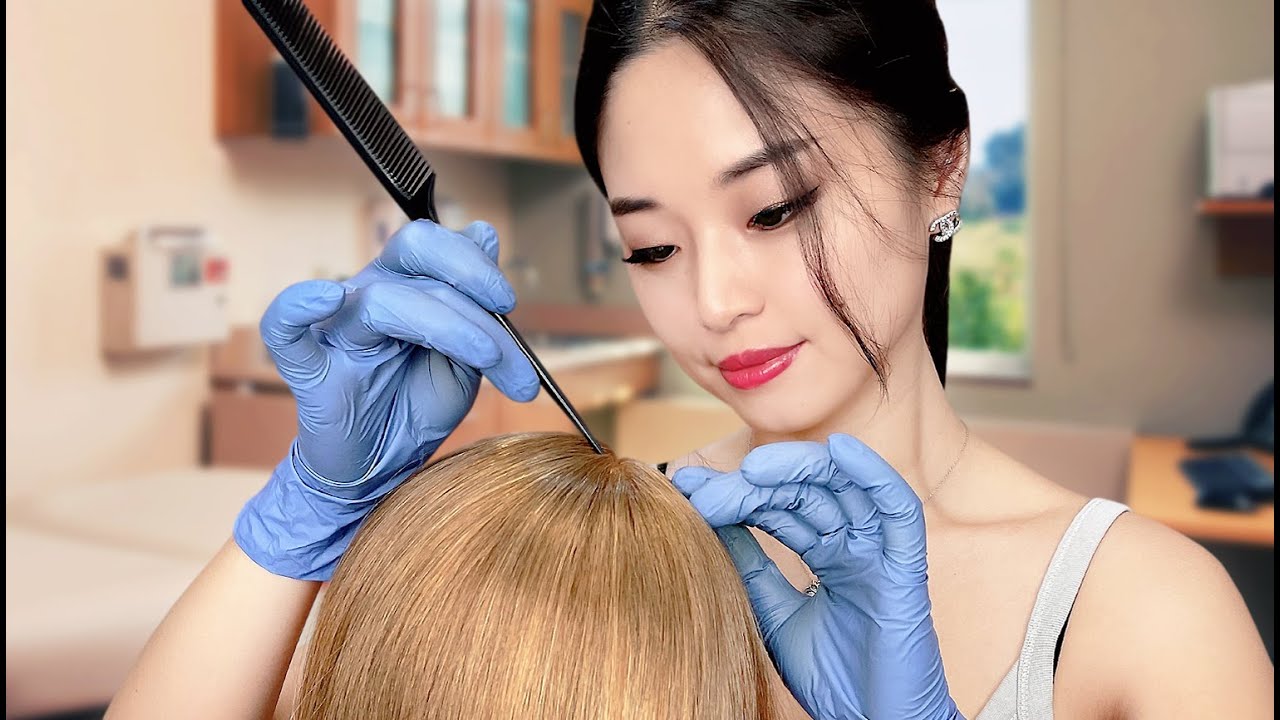 [ASMR] Doctor Scalp Exam and Treatment YouTube