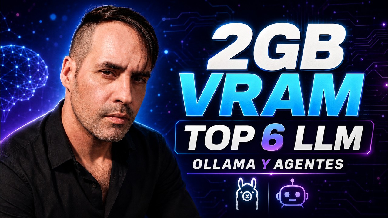 Miniatura: CORRE IA EN SOLO 2GB VRAM: TOP 6 MODELOS PARA OLLAMA