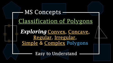 Polygon Classification | Convex, Concave, Regular, Irregular,  Simple & Complex Polygons