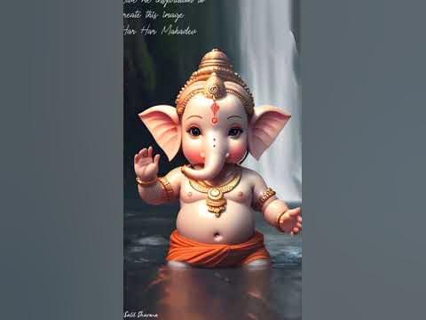 Little Bappa 😍💛🙏🌼#bappa#ganesh#ganpati#ganeshchaturthi#status #trending ...