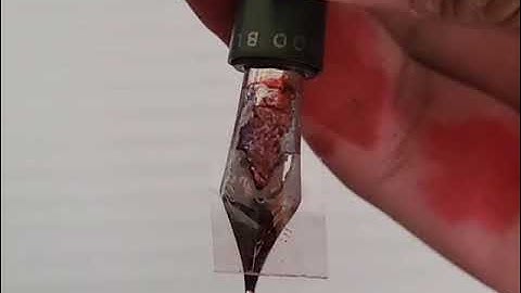 Overfeed vs Over-Under Feed Ink Flow Comparison, Semi Flex Nib