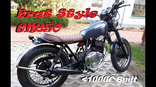Budget Build Brat-Style Suzuki GN250 for less than 1000 €