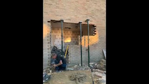 Fitting a lintel back door and window