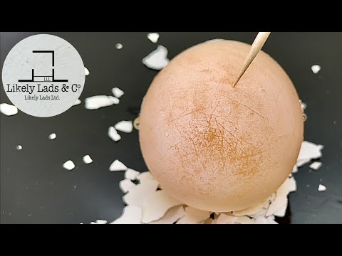 生卵の殻をお酢なしで剥く方法 eggshells challenge Time-Lapse
