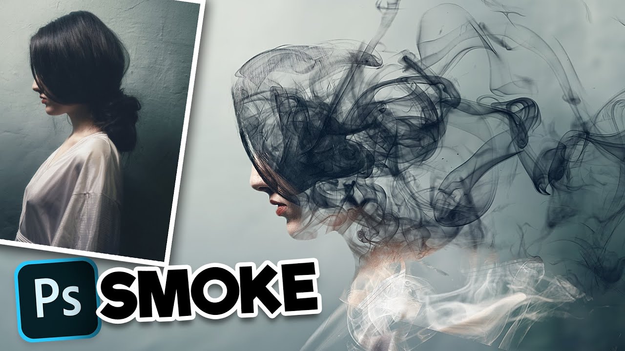 Dispersion effect Photoshop tutorial (Smoke Simulation) , from start to fin...