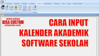 CARA INPUT KALENDER AKADEMIK SOFTWARE SEKOLAH screenshot 1