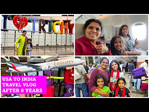 ✈️ நான் சொந்த ஊருக்கு வந்துட்டேன் | Going India after 6 years| USA Tamil Vlog | Travel Vlog in tamil