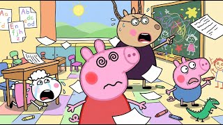 Peppa Pig's Bizarre School Disaster With Suzy Sheep! 🏫 | Peppa Pig Funny Animation