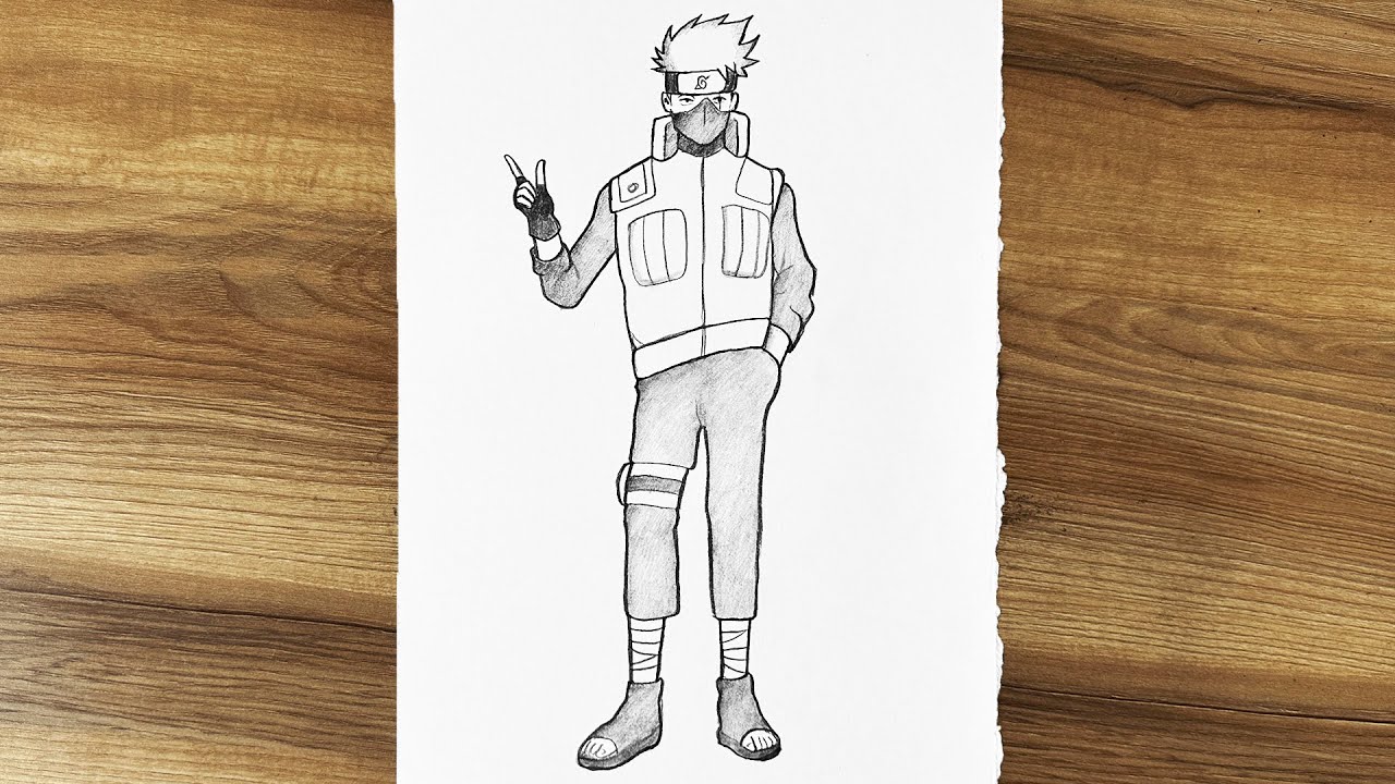 How to draw Kakashi Hatake full body || Easy Kakashi Hatake drawing