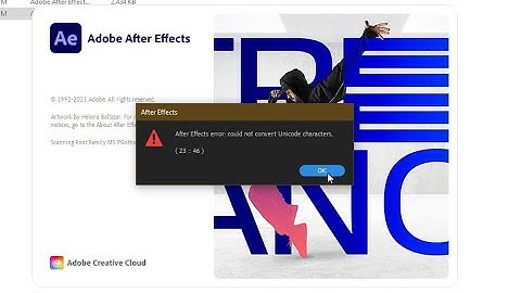 SOLVED !!! | After Effect error: could not convert Unicode characters | The Best Solution