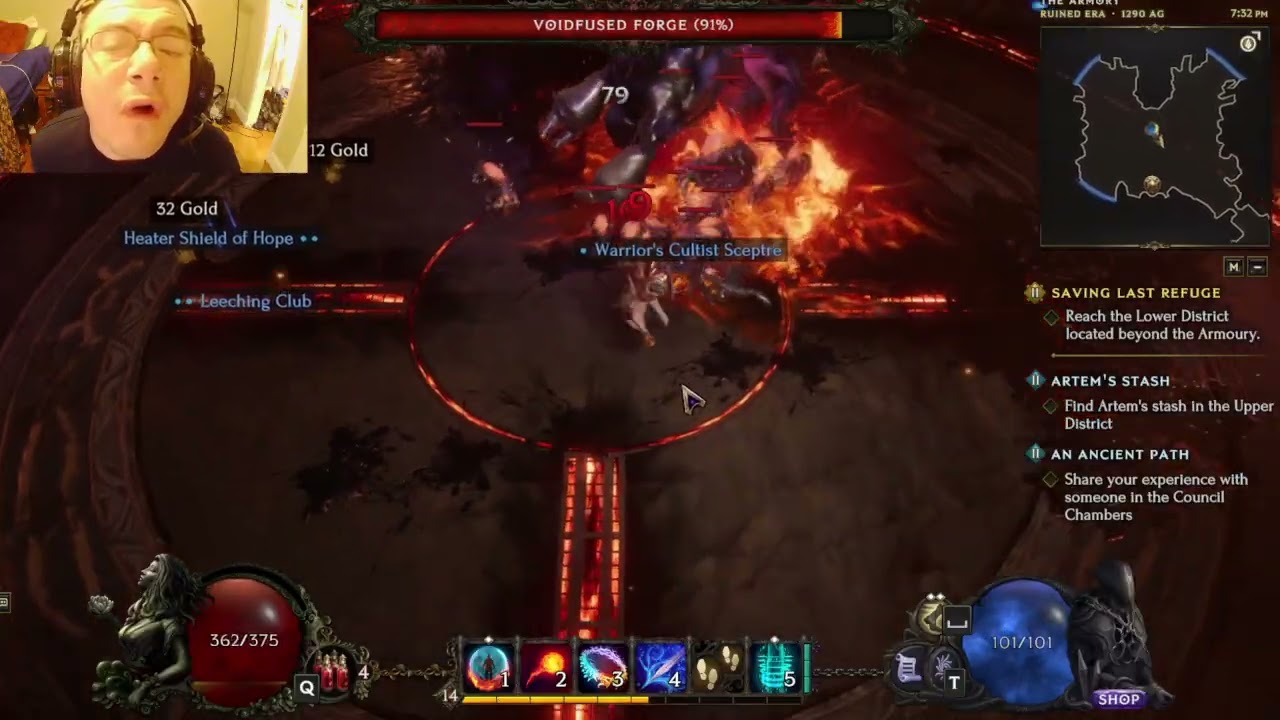 Last Epoch Voidfuge Boss gets rekt as a fire mage !