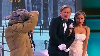 Уральские пельмени-свадебная фотосессия зимой