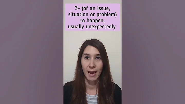 Learn English Phrasal Verbs- 98: COME UP  #shorts