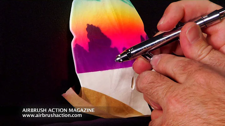 Airbrush Design on a Sand Dollar by Gary Worthington