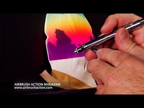 Airbrush Design on a Sand Dollar by Gary Worthington