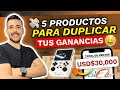 5 PRODUCTOS GANADORES para Comprar BARATO en CHINA y VENDER al DOBLE