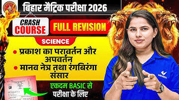 प्रकाश का परावर्तन तथा अपवर्तन, मानव नेत्र | Class 10 Science IMP Chapter Revision | Bihar Board