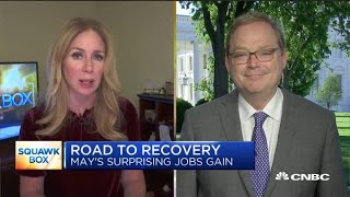 Pres. Donald Trump advisor Kevin Hassett on May's jobs report, road to reopening