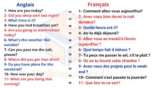 ✅LES PHRASES COURTES LES PLUS UTILISÉES EN ANGLAIS POUR DÉBUTANT #WEESER