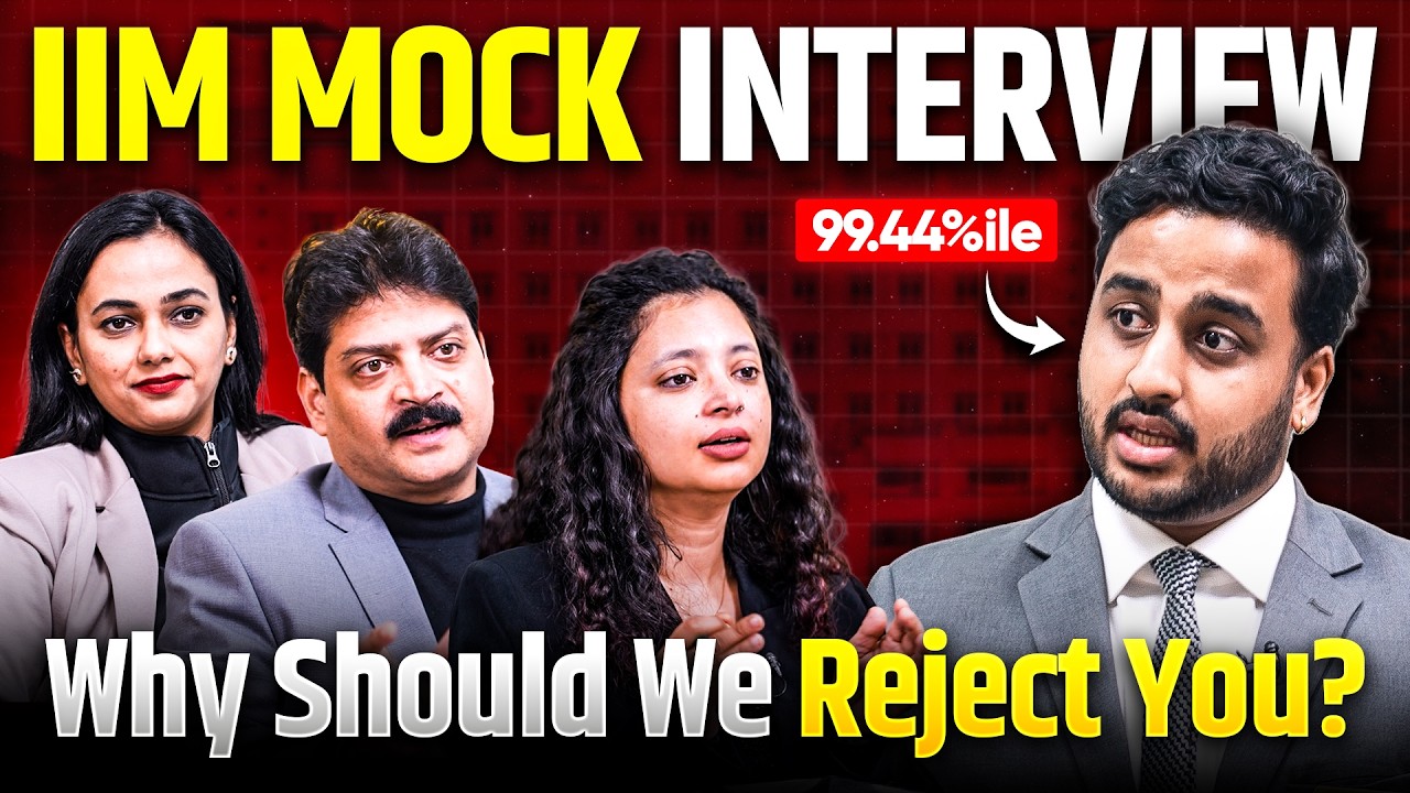 This One Question DESTROYED Him 😨 IIM Mock Interview || CAT GDPI