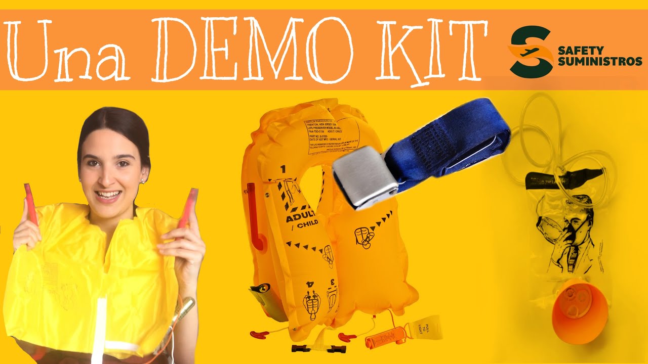 DEMO KIT del avión Demostración de seguridad horazulupodcast YouTube
