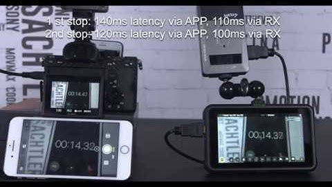 Vaxis Atom500 wireless video transmission latency testing