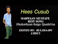 Lyrics cusub marwaanmustafe  2021