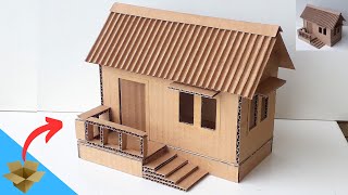 Mini Casa Feita com PAPELÃO, Super Simples de Fazer