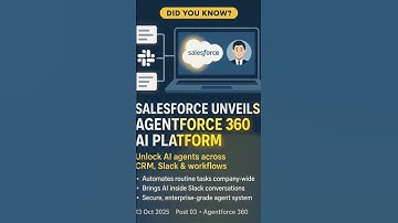Salesforce just dropped Agentforce 360 — AI agents meet CRM and Slack!
