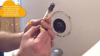 How to install Moen 1225 \& 1225b Shower Cartridge.  Similar to 1222