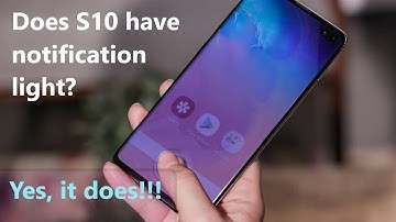Does the Galaxy S10 have a notification light? Yes, it does!
