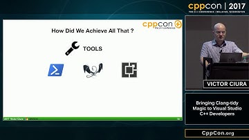 CppCon 2017: Victor Ciura “Bringing Clang-tidy Magic to Visual Studio C++ Developers”