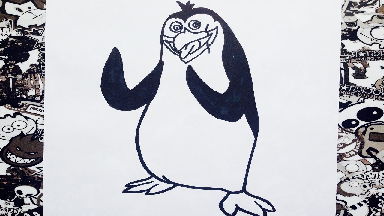 Como dibujar a rico de los pingüinos de Madagascar | how to draw rico | como desenhar rico - YouTube como-dibujar-a-rico-de-los-ping-inos-de-madagascar-how-to-draw-rico-como-desenhar-rico-youtube