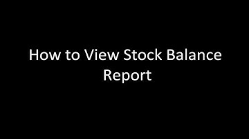 MILLION STOCK CONTROL SYSTEM | How To View Stock Balance Report (Tutorial Video) | IPOHONLINE