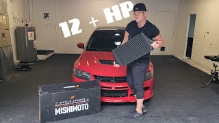 How To Install MISHIMOTO Evo IX Intercooler!!