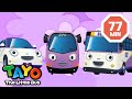 Tayo english episode  purple vehicles compilation  cartoon for kids  tayo episode club