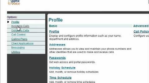 ApptixVoice Quick Help Call Forward Selective