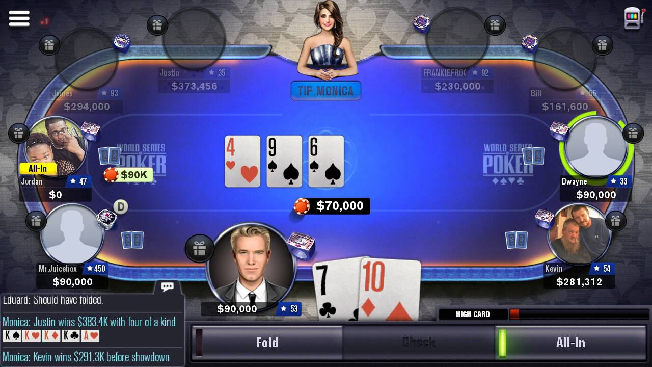 poker hands wsop