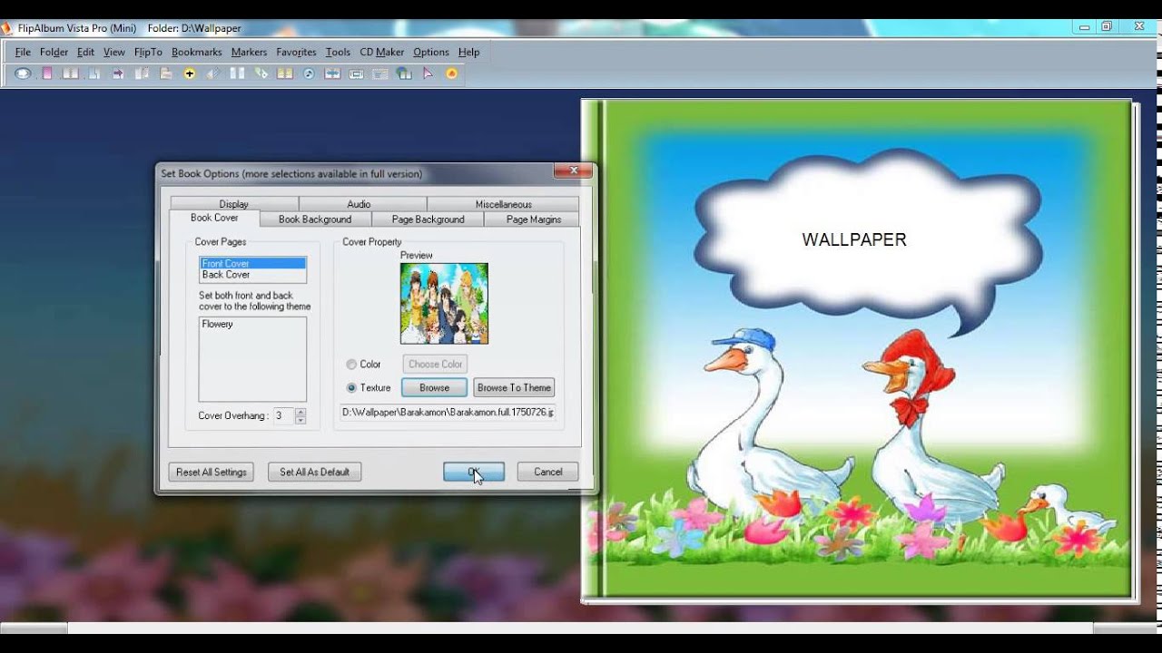สอนการใช้งานโปรแกรม FlipAlbum Vista Pro