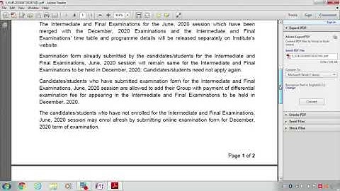 FINALLY CMA INTER AND FINAL EXAMS CANCELLED AND MERGED WITH DECEMBER 20 SESSION